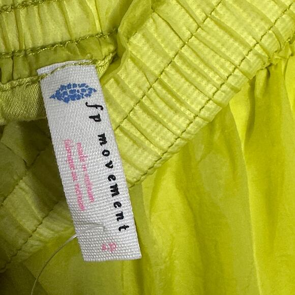 FREE PEOPLE MOVEMENT Sashay My Way Jogger Harem Highlighter Yellow Sz S {NN12} - Picture 5 of 7